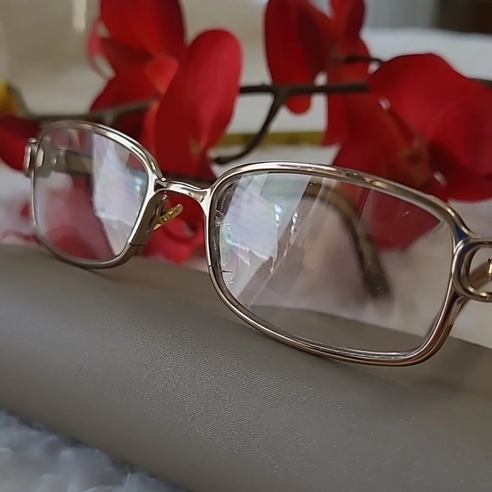 Vintage Burberry Frames Prescription eyeglasses B 1015 1011 preowned Gold Brown